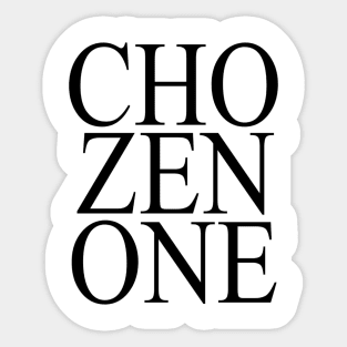 CHO ZEN ONE in Black Sticker